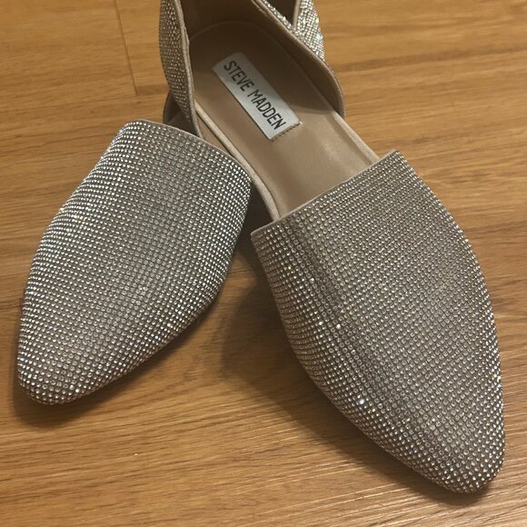 Steve Madden Size 7 Sparkle Flats - Picture 1 of 2